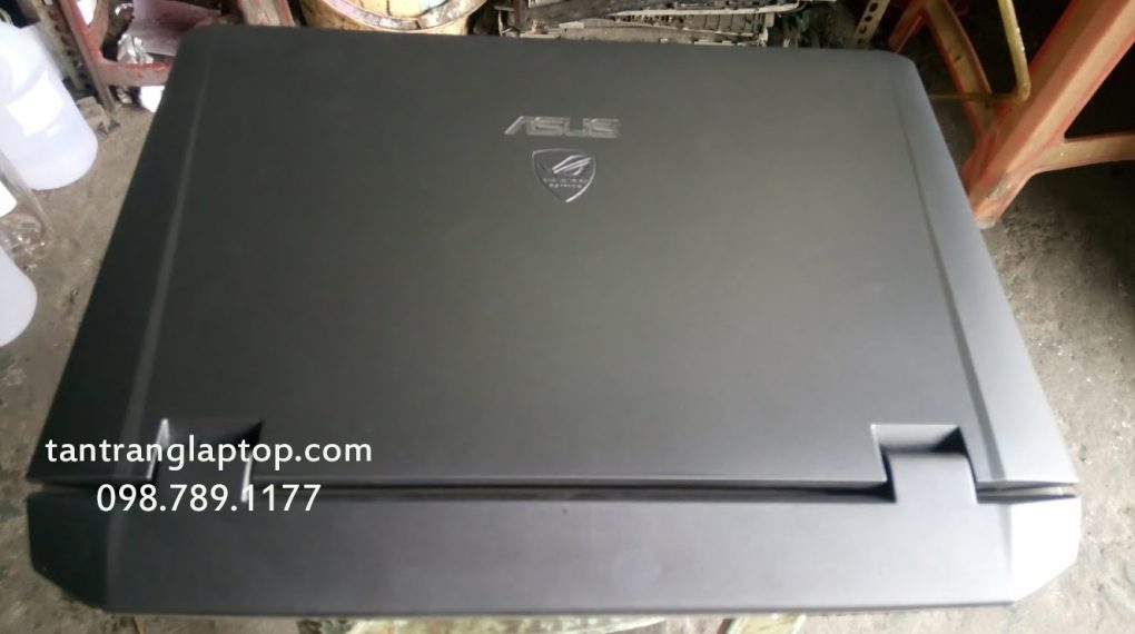 tân trang laptop uy tín tphcm, sơn lại laptop Asus Gaming G75 chảy sơn 